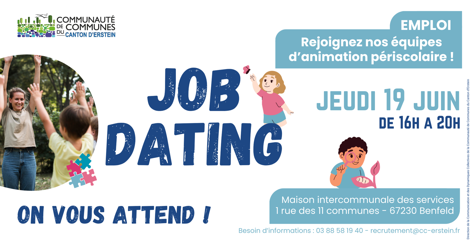 19 JUIN : JOB DATING ENFANCE
